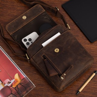 Torba męska skórzana na ramię elegancka Beltimore  N38 | Krateczka.pl