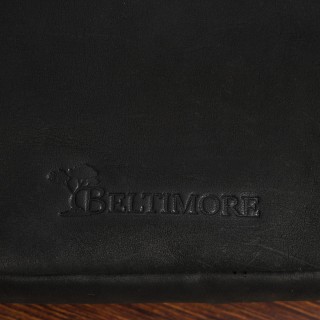 Torba męska na ramię mała skóra naturalna premium Beltimore czarna N41 | Krateczka.pl