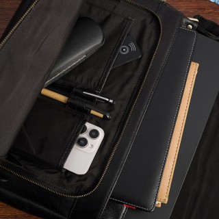 Torba męska na ramię skórzana Duża A4 do pracy vintage Beltimore| Krateczka.pl