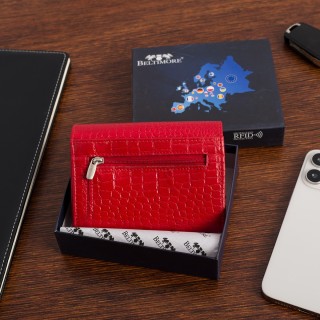 Portfel skórzany damski RFiD na karty skóra Beltimore A01|krateczka.pl