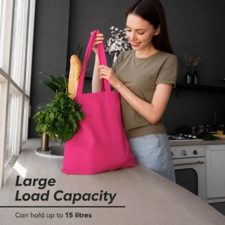 15 sztuk RÓŻOWY KOLOR toreb bawełnianych TOTE BAG 38 x 42 cm PINK_BAG_15