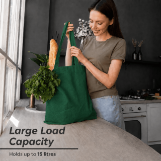 15 sztuk ZIELONY KOLOR toreb bawełnianych TOTE BAG 38 x 42 cm GREEN_BAG_15