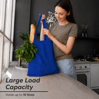 15 sztuk NIEBIESKI KOLOR toreb bawełnianych TOTE BAG 38 x 42 cm BLUE_BAG_15