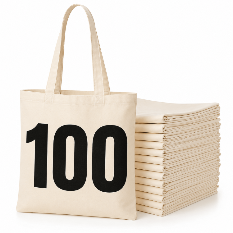 100 sztuk NATURALNY KOLOR toreb bawełnianych 38 x 42 cm TOTE BAG NAT_BAG_100