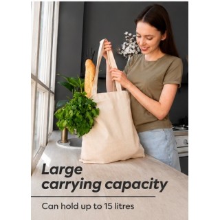 35 sztuk NATURALNY KOLOR toreb bawełnianych 38 x 42 cm TOTE NAT 35