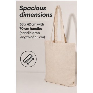 100 sztuk NATURALNY KOLOR toreb bawełnianych 38 x 42 cm TOTE BAG NAT_BAG_100
