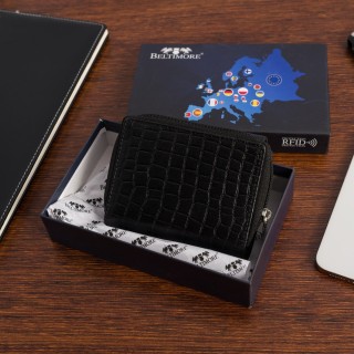 Portfel skórzany damski RFiD na karty skóra Beltimore A08|krateczka.pl