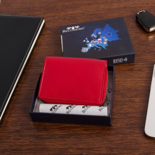 Portfel skórzany damski RFiD na karty skóra Beltimore A09|krateczka.pl