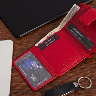 Portfel skórzany damski RFiD na karty skóra Beltimore A09|krateczka.pl