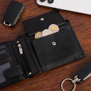 Męski portfel skórzany klasyczny RFiD duży Beltimore |krateczka.pl