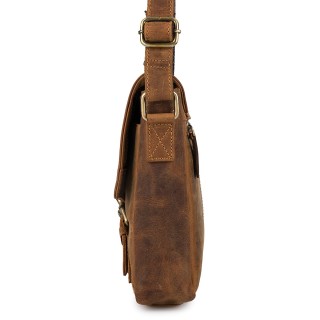 Beltimore torba męska na ramię skórzana elegancka brązowa N03 | Krateczka.pl
