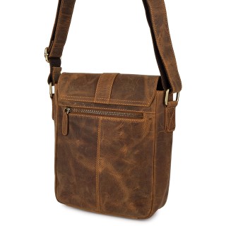 Beltimore torba męska na ramię skórzana elegancka brązowa N11 | Krateczka.pl