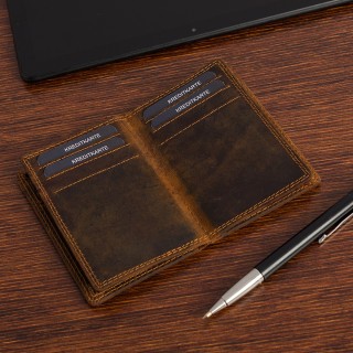 Etui na dokumenty karty skórzane slim Beltimore | krateczka.pl