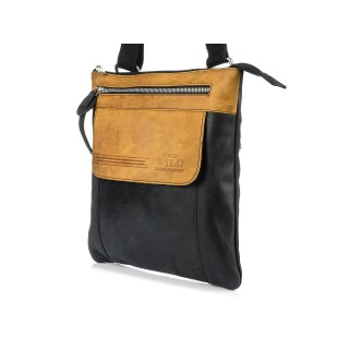 Torba męska listonoszka vintage z paskiem A.Wild 061