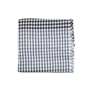 Czarno- niebieska arafatka unisex chusta duża solidna Q84