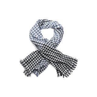 Czarno- niebieska arafatka unisex chusta duża solidna Q84