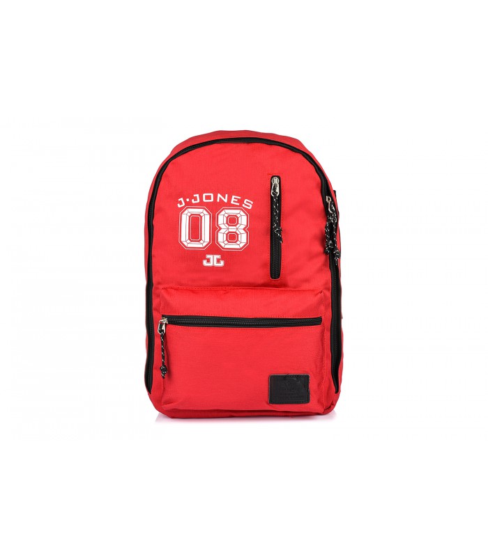 Czerwony plecak sportowy do pracy szkoły J. Jones F85