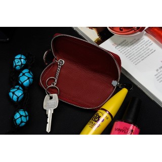 Fioletowe etui na klucze skórzane Alessandro S46