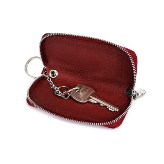 Fioletowe etui na klucze skórzane Alessandro S46