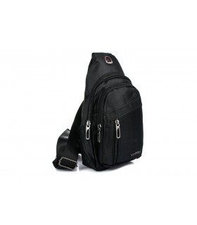Czarna Saszetka nerka przez ramię plecak torba modna B57