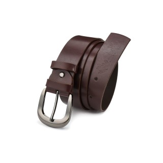 Beltimore skórzany damski pasek 4 cm burgundowy  śliwka | krateczka.pl