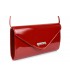 Czerwona lakierowana damska torebka wieczorowa kopertówka BELTIMORE M78