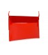 Czerwona oryginalna damska torebka kopertówka na pasku usztywniana W63