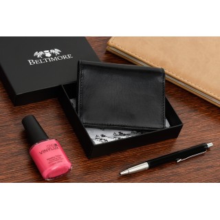 Etui na wizytówki skórzane portfel slim Beltimore - Sklep Krateczka
