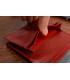Etui na wizytówki karty czerwone skórzane portfel slim Beltimore G94