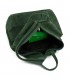 Ciemno- zielony Vera Pelle włoski Plecak Skórzany damski mały T53