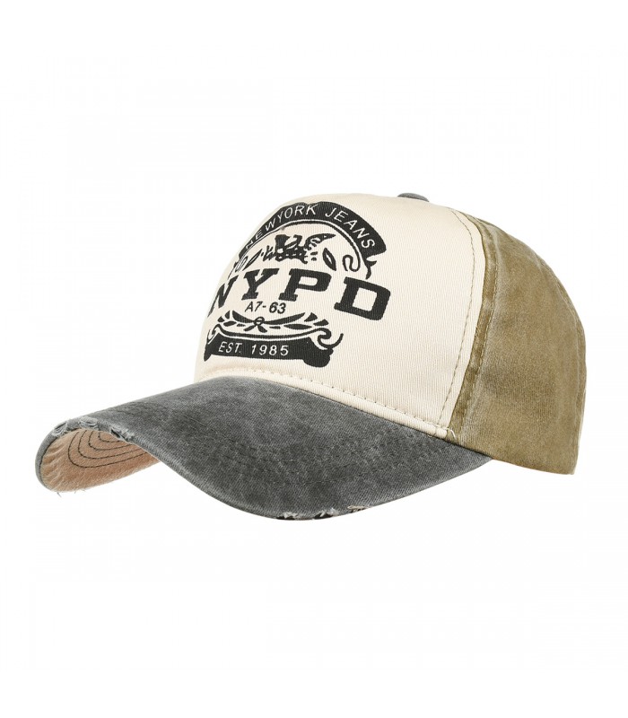 Czarna czapka z daszkiem baseballówka vintage uniwersalna cz-m-2