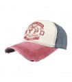 Bordowa czapka z daszkiem baseballówka vintage uniwersalna cz-m-2