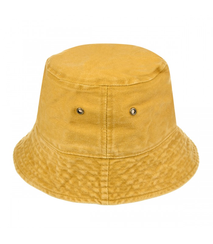 Żółty kapelusz na ryby spacer grzyby bucket hat modny kap-m5