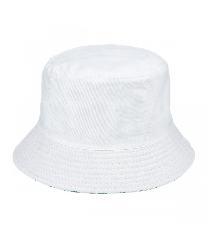 Biały kapelusz dwustronny bucket hat wędkarski modny kap-m4