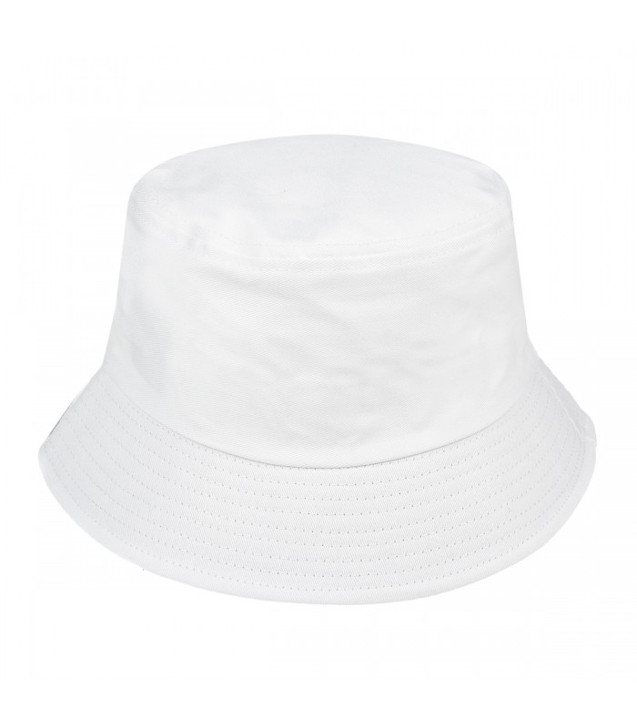 Biały kapelusz bucket hat wędkarski modny jednolity kap-m2