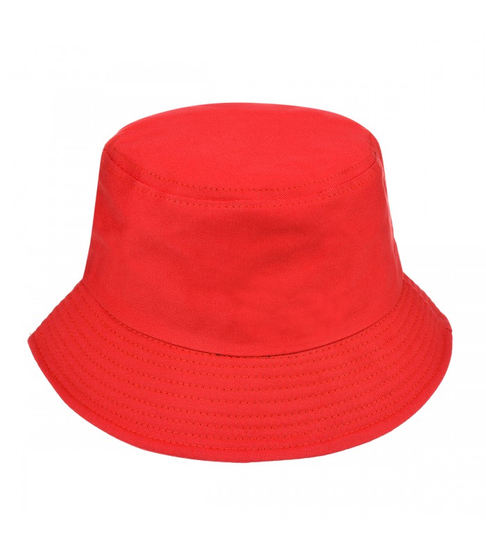 Czerwony kapelusz bucket hat wędkarski modny jednolity kap-m2