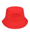 Czerwony kapelusz bucket hat wędkarski modny jednolity kap-m2