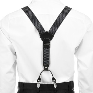 Szelki do spodni męskie eleganckie mocne pudełko SZ4 | krateczka.pl