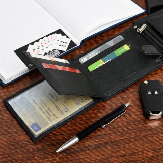 Męski portfel skórzany klasyczny RFiD Beltimore D43 | Sklep Krateczka