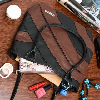 Skórzana damska torba na ramię - krateczka.pl
