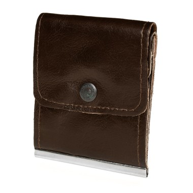Polski portfel brązowe etui na pieniądze retro uniseks - krateczka.pl