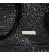 Czarna torebka zarka skóra naturalna koszyk A4 na ramie Beltimore S15