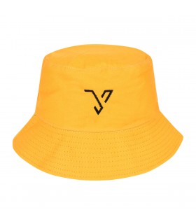 Żółty kapelusz dwustronny bucket hat wędkarski modny kap-m-V