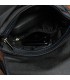 Czarna mała męska torba z klapą skóra naturalna beltimore F20
