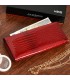 Czerwony Julia Rosso duży damski portfel skórzany RFID F65