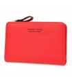 Czerwony portfel damski eko forever young modny pojemny E29