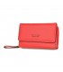 Czerwony portfel damski eko forever young modny duży E31