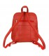 Plecak skórzany czerwona torebka elegancka poręczna Beltimore 021