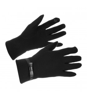 Rękawiczki damskie czarne dotyk polarek BELTIMORE K29