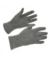 Rękawiczki damskie szare dotyk polarek BELTIMORE K31